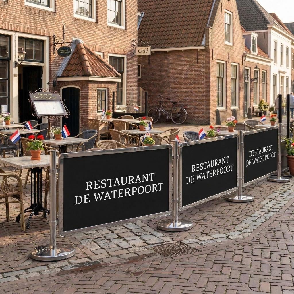 Horeca Terras scherm - afzetpalen, Ophalen of Verzenden, Nieuw in verpakking, Hotelinrichting