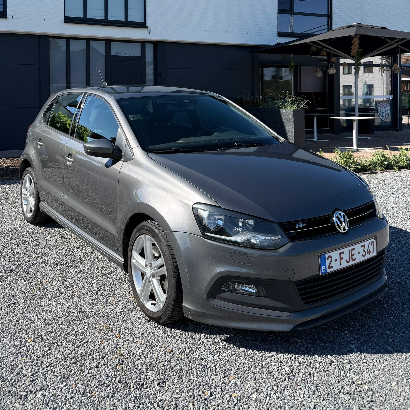 Volkswagen Polo 1.6 TDI R-Line, Auto's, Euro 5, Stof, Zwart, 109 g/km
