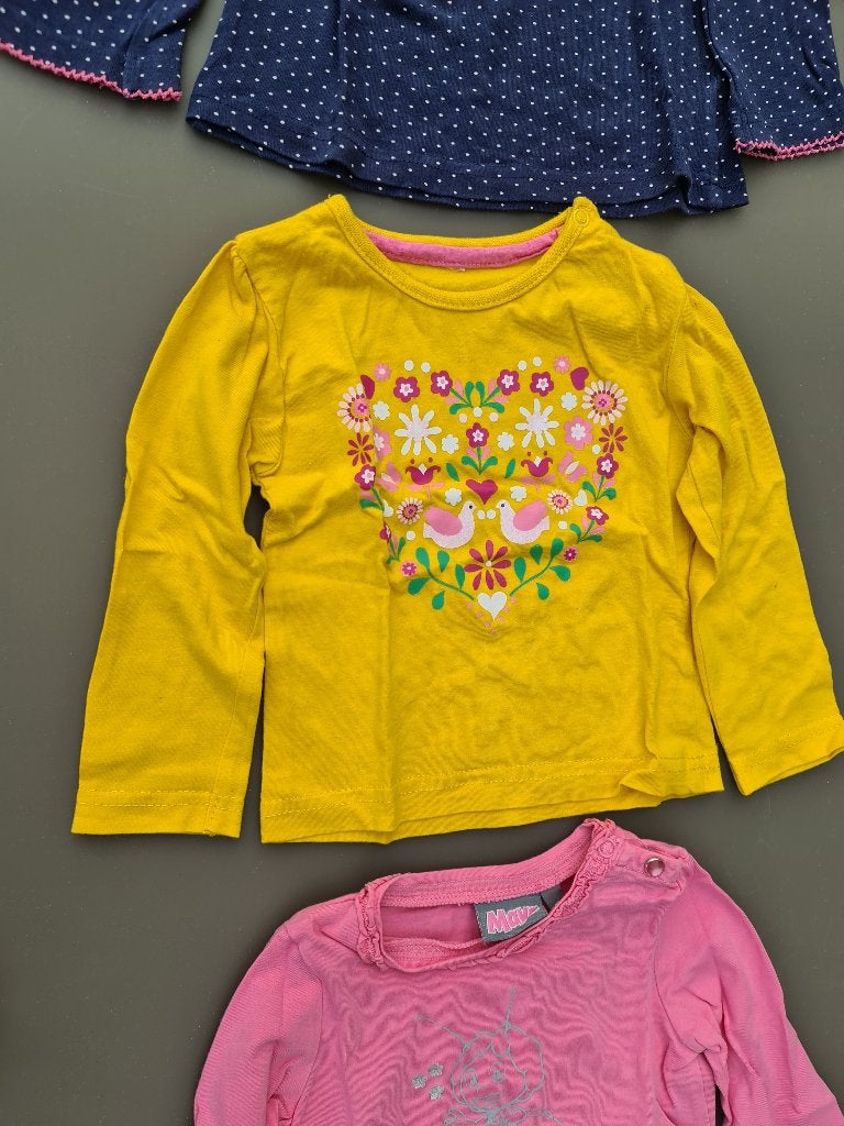 gele longsleeve, t-shirt 86, Ophalen, Zo goed als nieuw