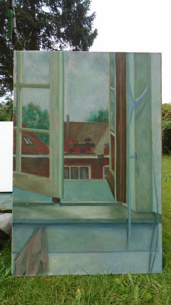 Groot schilderij doek, Ophalen, Gebruikt, Doek