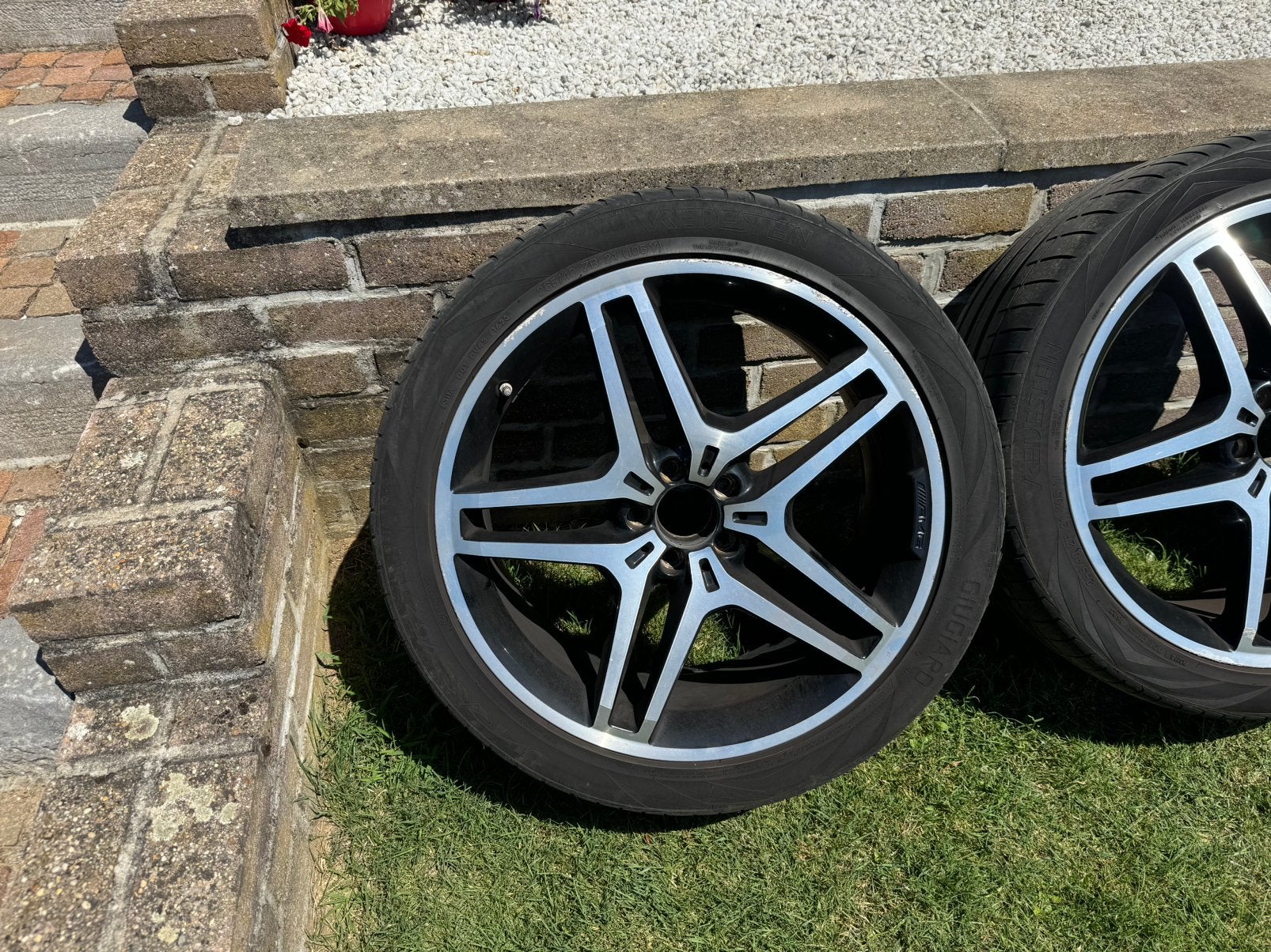 Mercedes velgen gle w166 FL.  D9j x 21H2  ET 53.5, Gebruikt, 265 mm, Banden en Velgen, Personenwagen