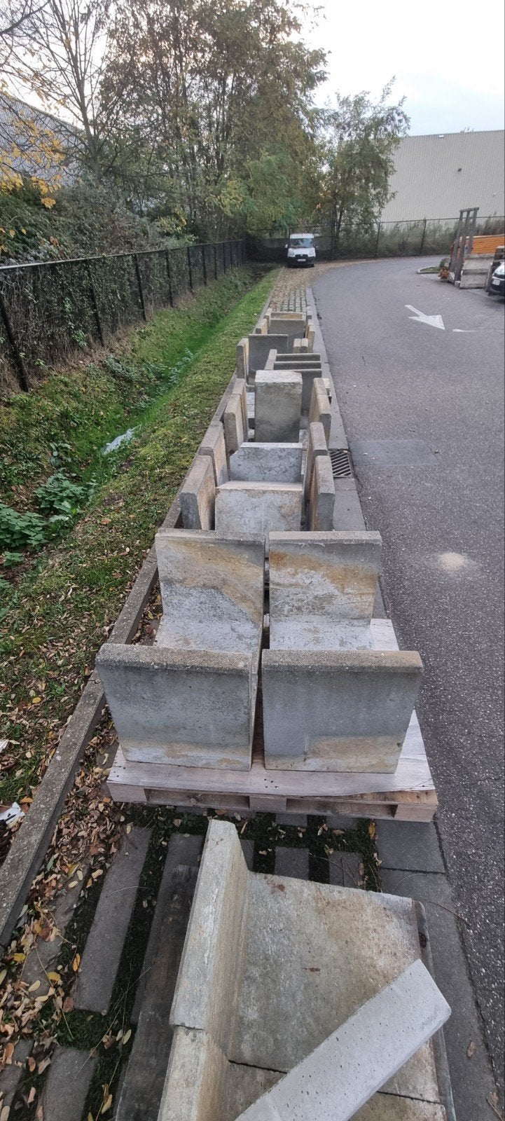 Éléments L en béton