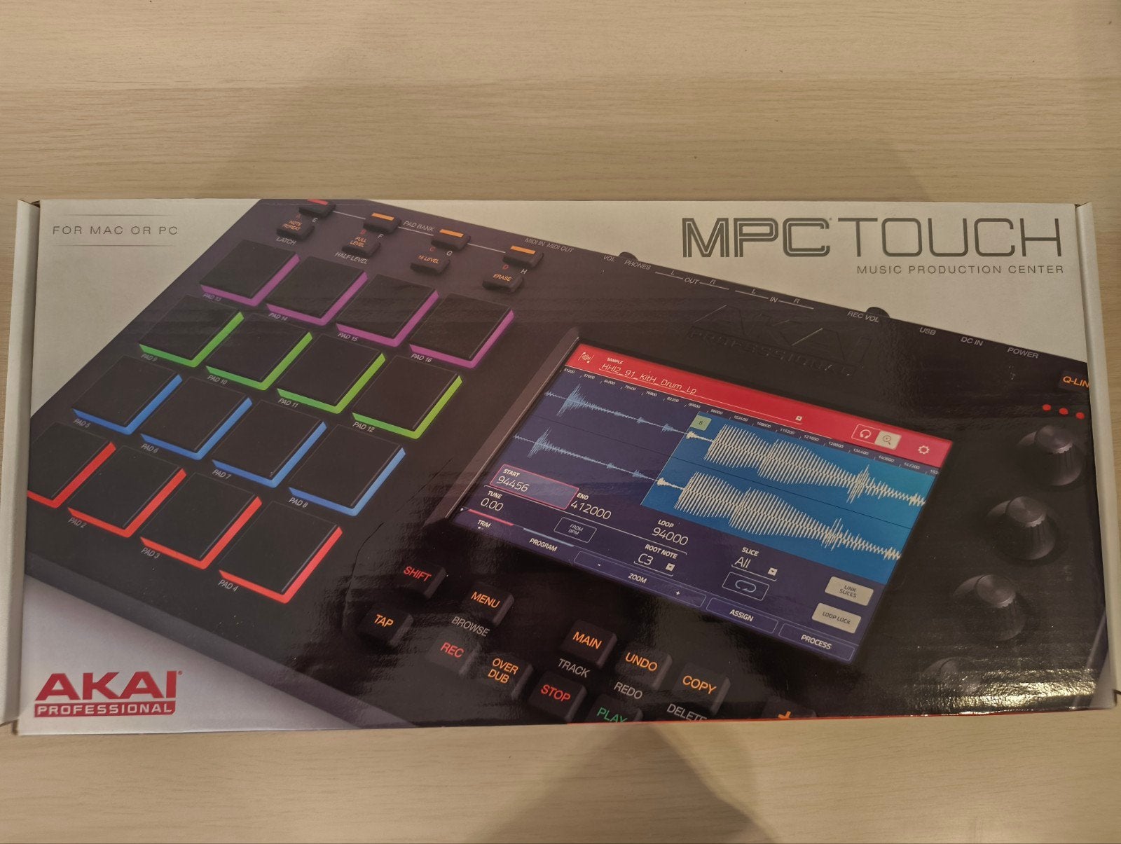 Akai MPC Touch, Ophalen