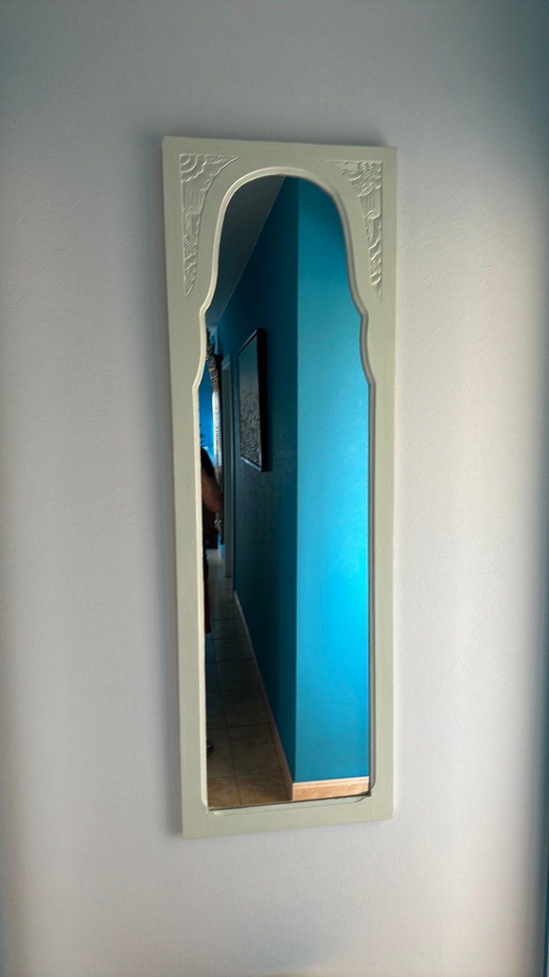 Magnifique miroir mural H 148,5 l 49, Maison & Meubles, Accessoires pour la Maison | Miroirs, Enlèvement, Comme neuf