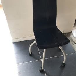 Ikea bureaustoel zwart/donkerbruin, Ophalen, Gebruikt, Zwart, Bureaustoel