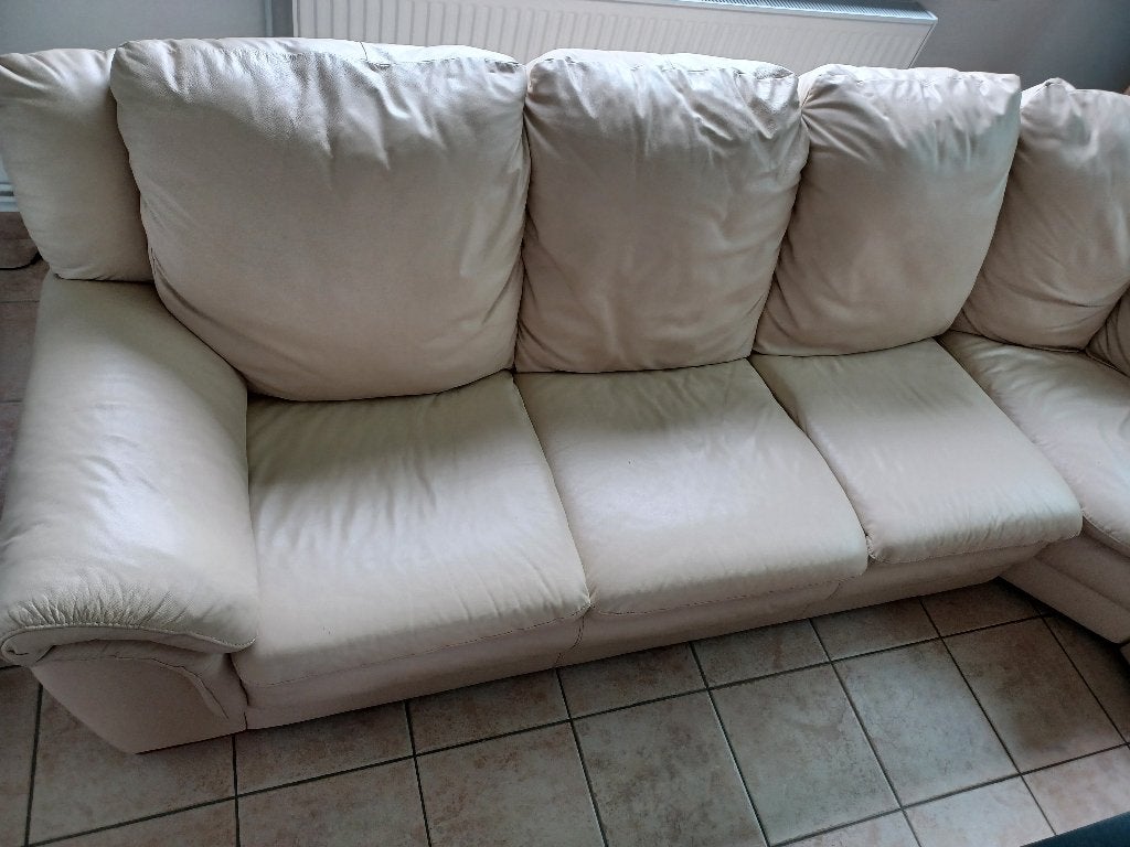 Canapé d'angle, Enlèvement, Utilisé, Cuir