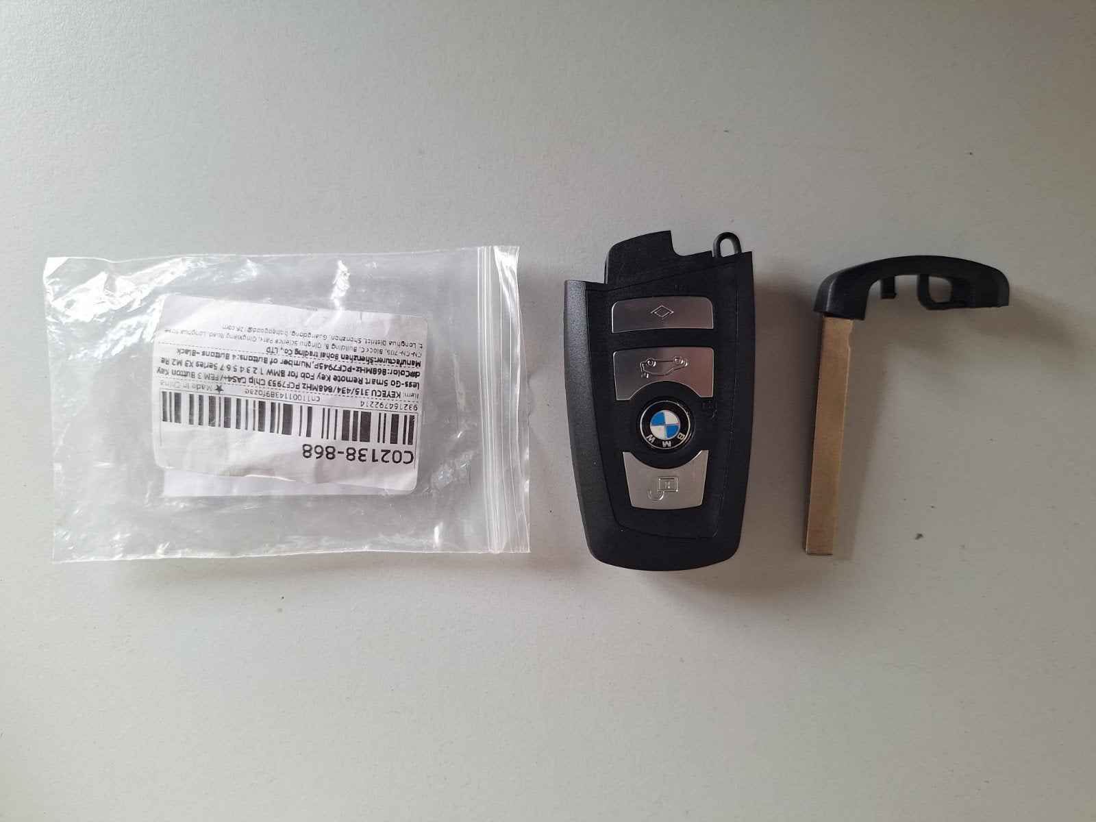 Sleutel BMW (Nieuw), Ophalen