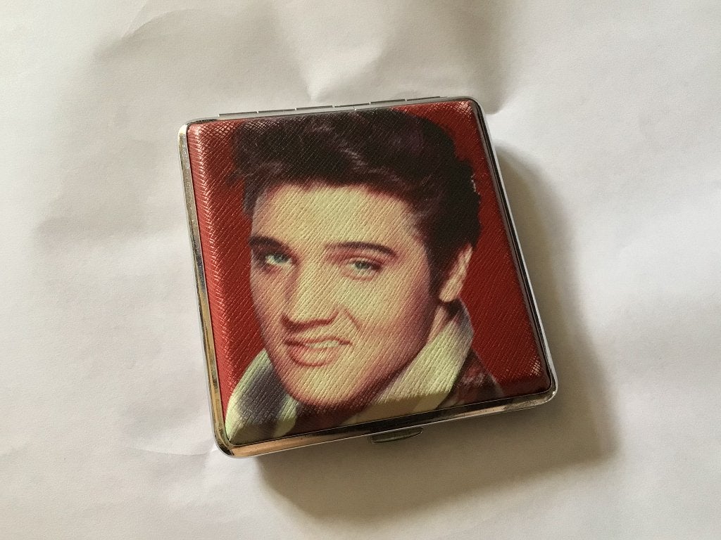Retro sigarettenetui the King Elvis Presley, Ophalen