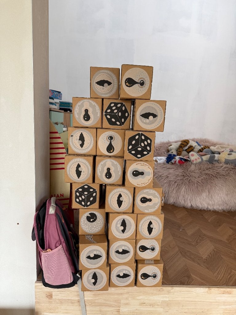 Ikea Lustigt blokken, Ophalen, Gebruikt