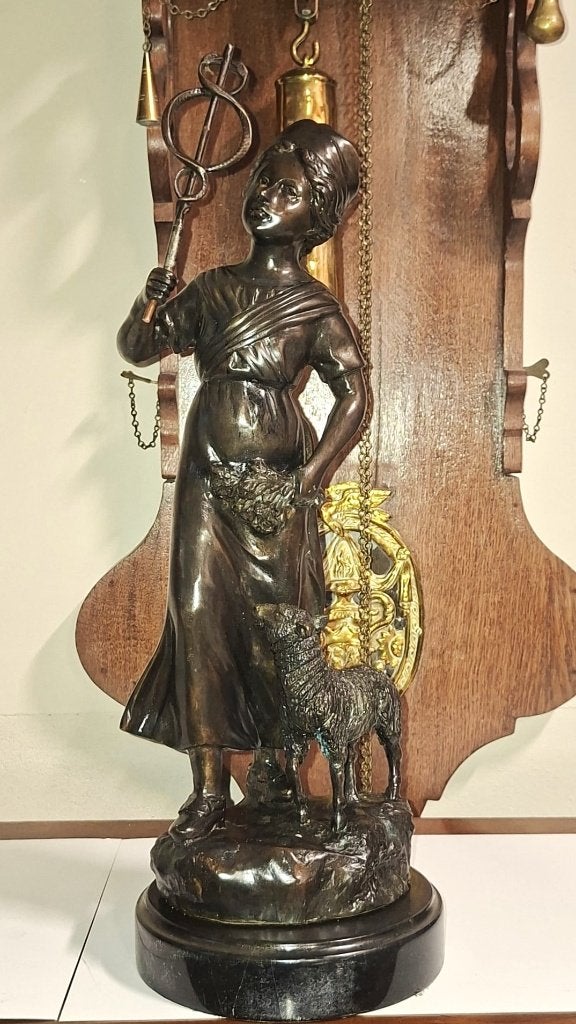Bronze beeld, Antiek en Kunst, Ophalen of Verzenden, Op sokkel, Brons, Beeld