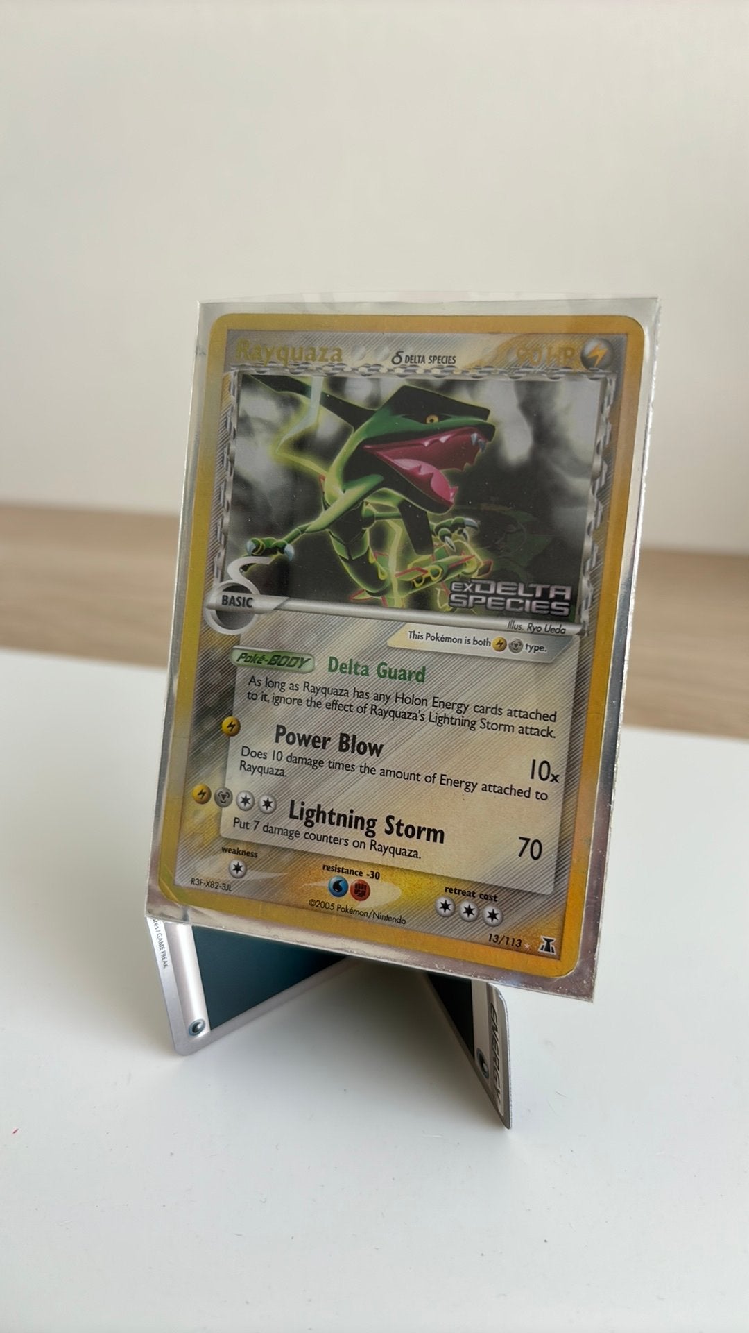 Rayquaza delta species, Ophalen, Gebruikt, Losse kaart, Foil