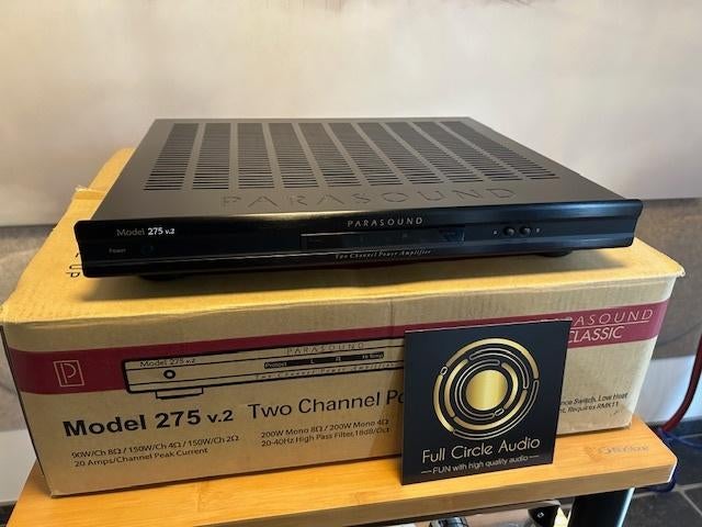 PArasound 275v2 eindversterker, Audio, Tv en Foto, Versterkers en Ontvangers, Zo goed als nieuw, Stereo, 120 watt of meer, Overige merken