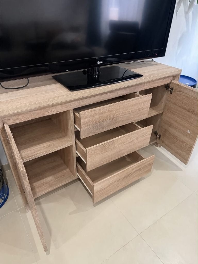 buffet moderne JYSK, Maison & Meubles, Chêne, Moins de 100 cm, Comme neuf, 100 à 150 cm
