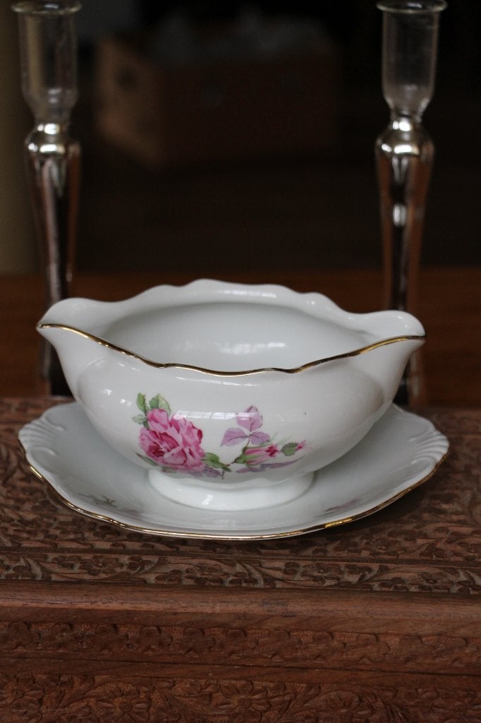 Saucière ancienne en porcelaine fine de Bohème Haas & Czjzek, Enlèvement