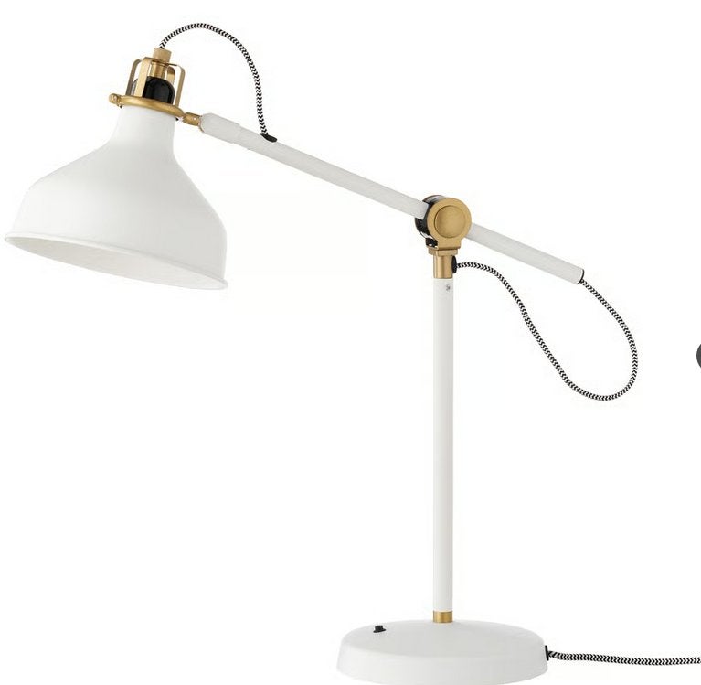 bureaulamp RANARP, Blanc, Lampe de bureau, Comme neuf, Enlèvement