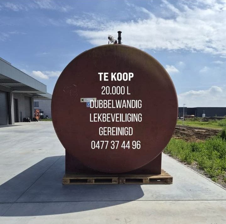 Dieseltank 20000l dubbelwandig, Enlèvement
