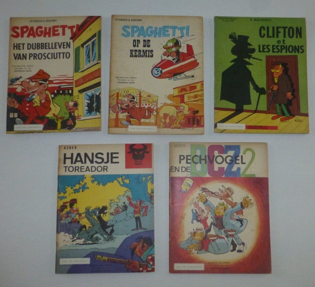 Favorietenreeks Kuifje: Spaghetti/Clifton/Hansje/Pechvogel, Boeken, Stripverhalen, Meerdere stripboeken, Ophalen
