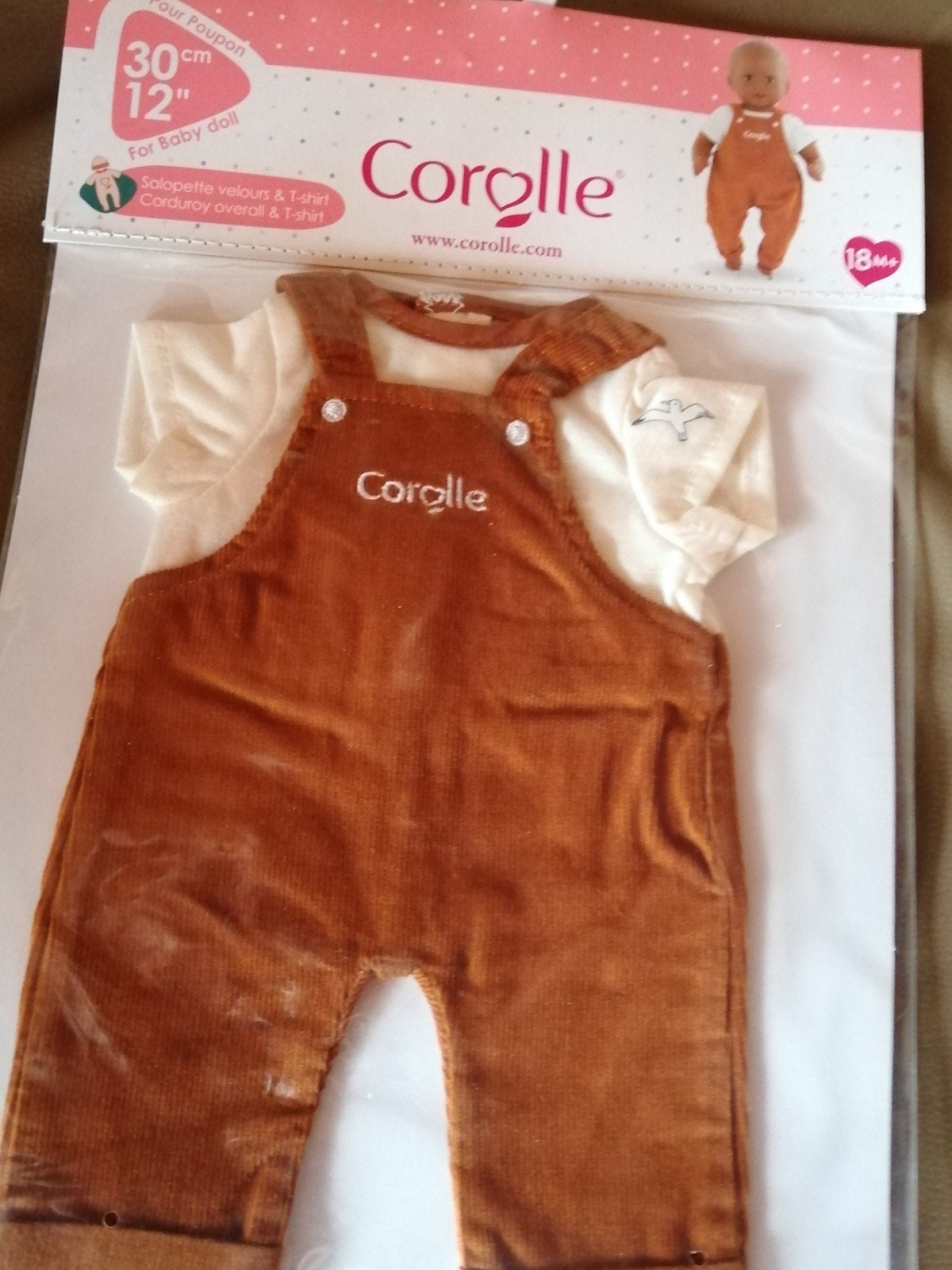 SALOPETTE VELOUR ET T SHIRT COROLLE NEUF, Enlèvement