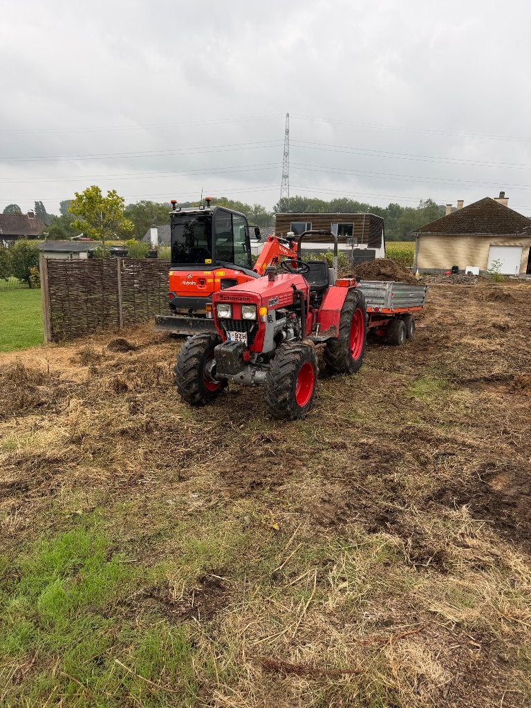 Mini-tracteur Tuinenleuckx outils, grue et chauffeur à louer, Enlèvement ou Envoi, Grue