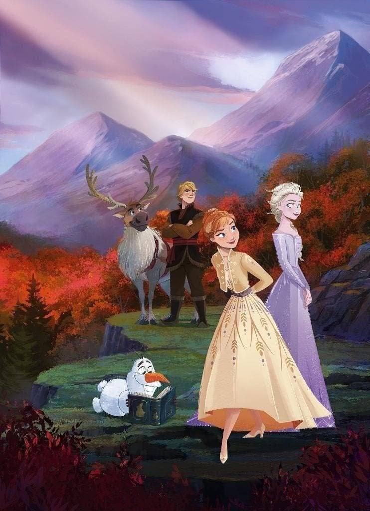 Disney Frozen Behang Spring - 184x254 cm - Gratis Verzending, Enfants & Bébés, Neuf, Multicolore, Disney, Décoration murale