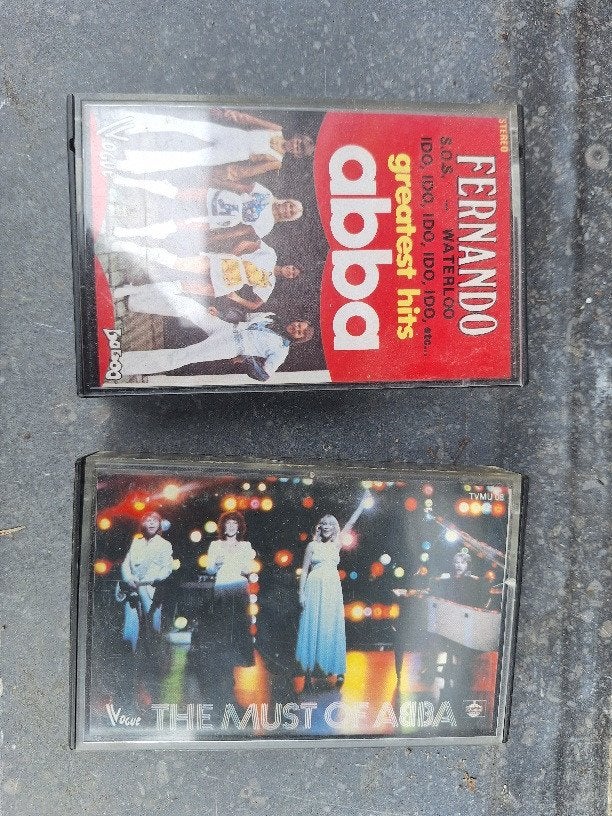 2 casette audio ABBA, Enlèvement ou Envoi, Originale, Utilisé, Pop