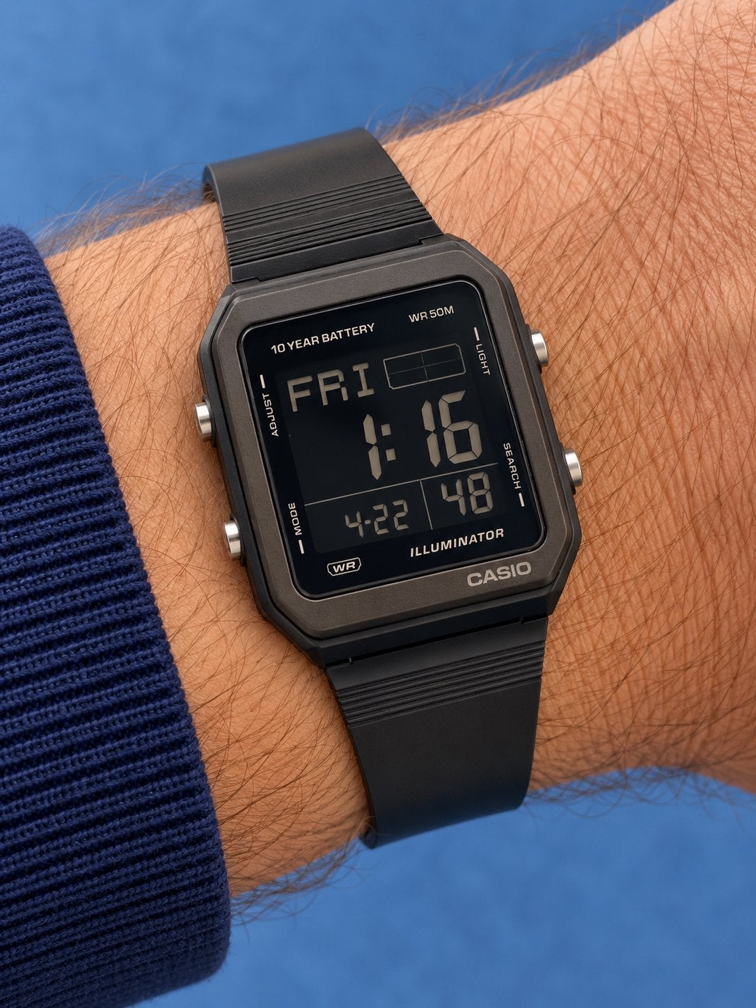 Écran LCD négatif NOS Casio W-221H-1BVDF — NOUVEAU, Enlèvement ou Envoi, Comme neuf