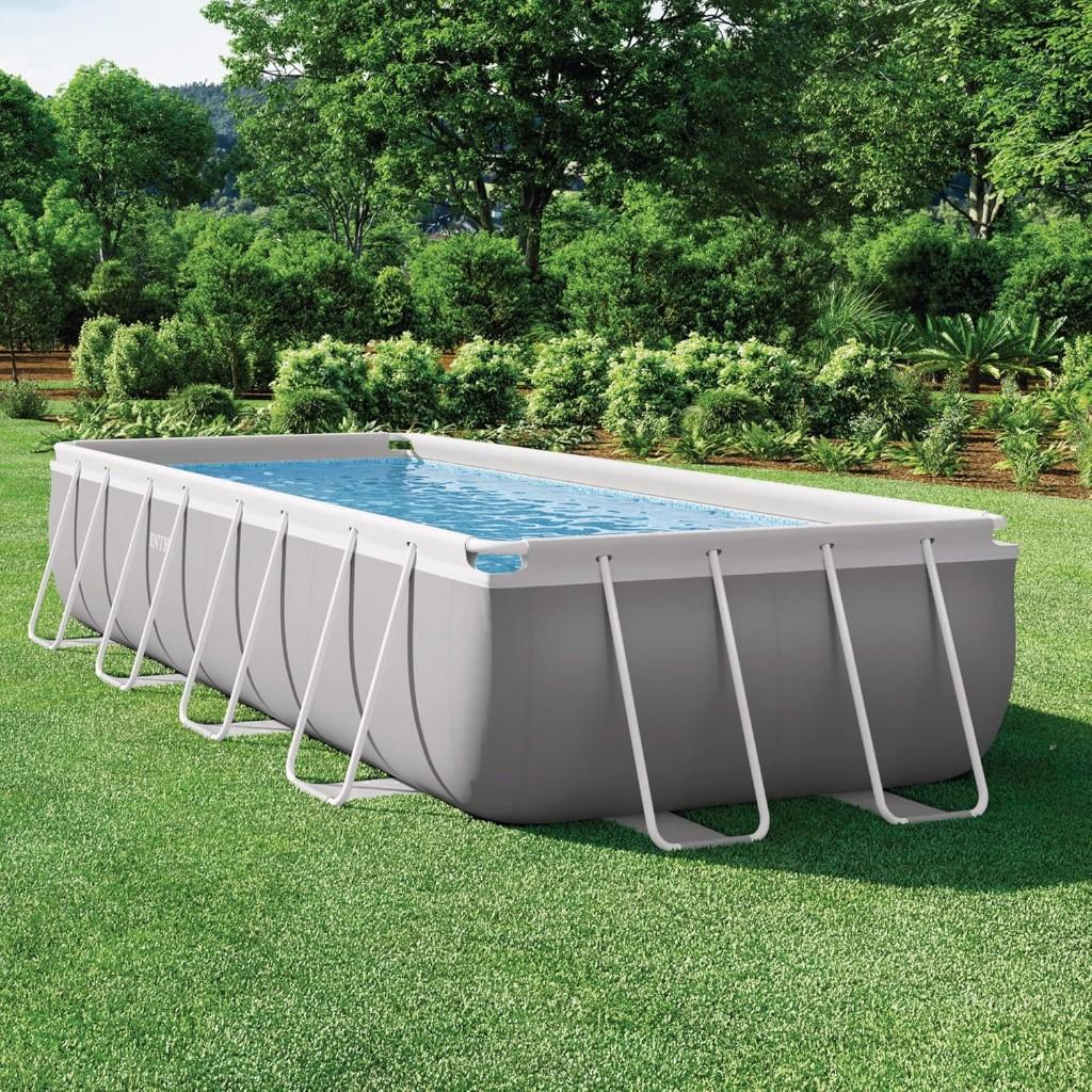 Kit de piscine Intex d'occasion 4,88 x 2,44 x 1,07, Enlèvement, Utilisé, 80 à 120 cm, Rectangulaire