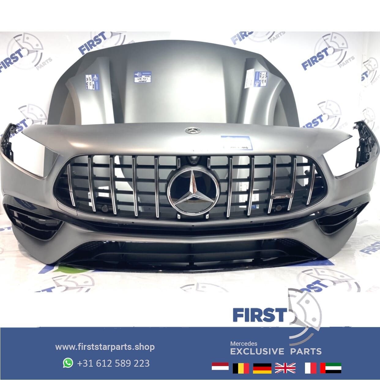 W177 A45S AMG VOORKOP GRIJS A45 S Mercedes A KLASSE 45 2018-, Gebruikt, -, Voor, Ophalen of Verzenden