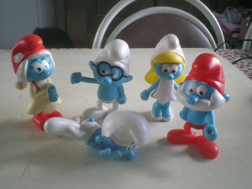 set grote smurfen, Ophalen of Verzenden, Zo goed als nieuw