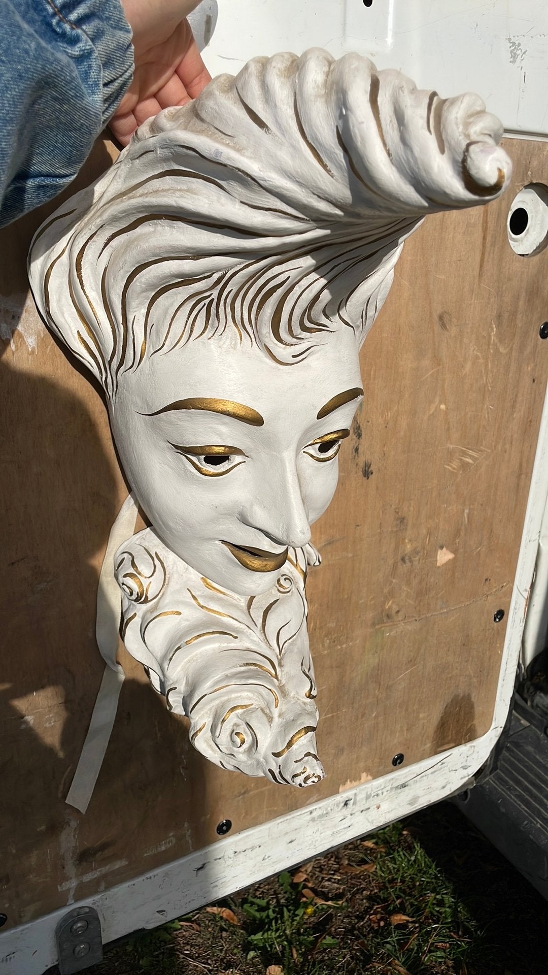 Rare Masque Vénitien « Dama » MONDONOVO – Papier-mâché, Enlèvement ou Envoi, Comme neuf