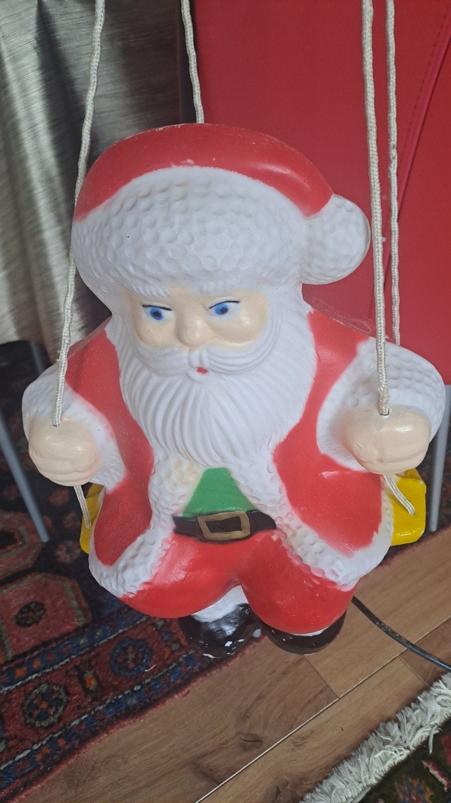 kerstman verlichting, Ophalen