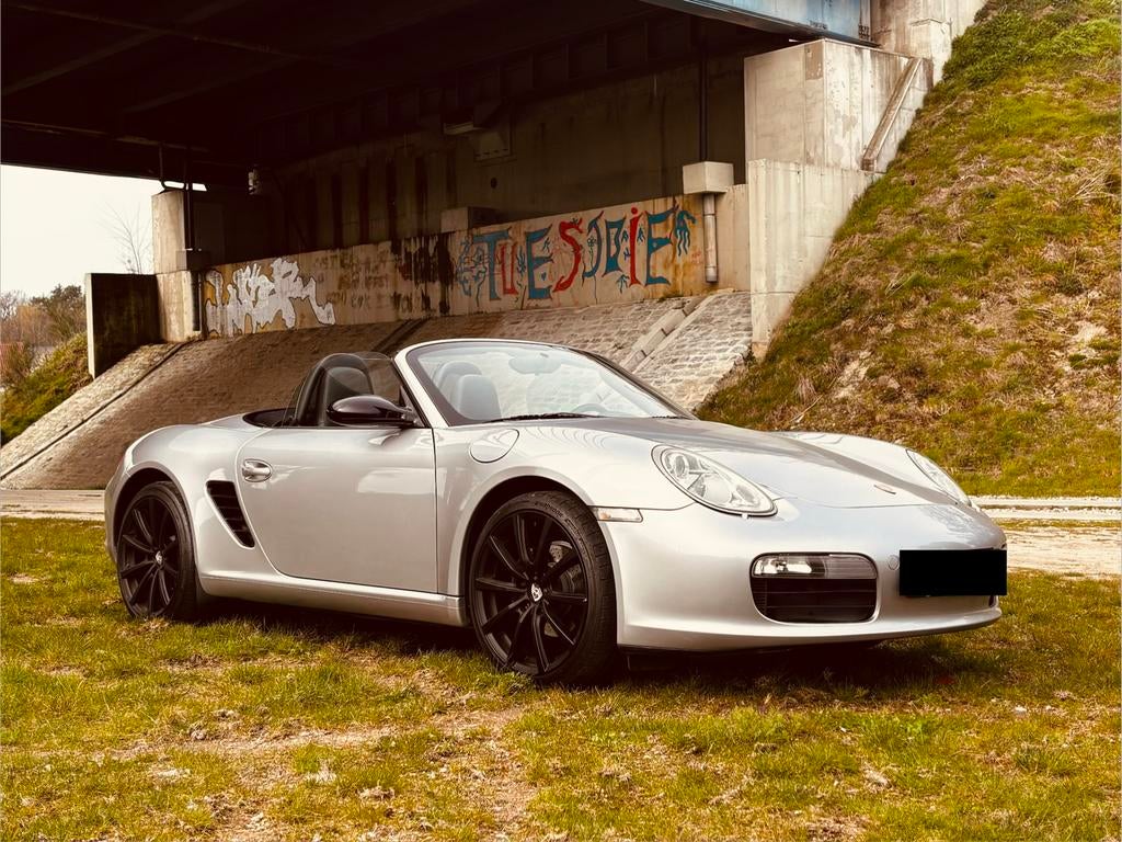 Porsche Boxster 987 - 2.7i - 2007 - 245 PK - Handgeschakeld, Auto's, Porsche, Achterwielaandrijving, Zwart, Cabriolet, Leder
