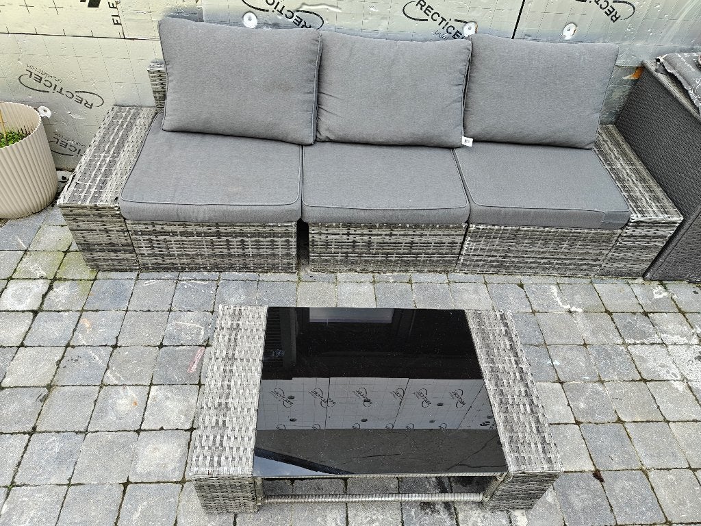 Tuin, Ophalen, Gebruikt, Rotan, 3 zitplaatsen
