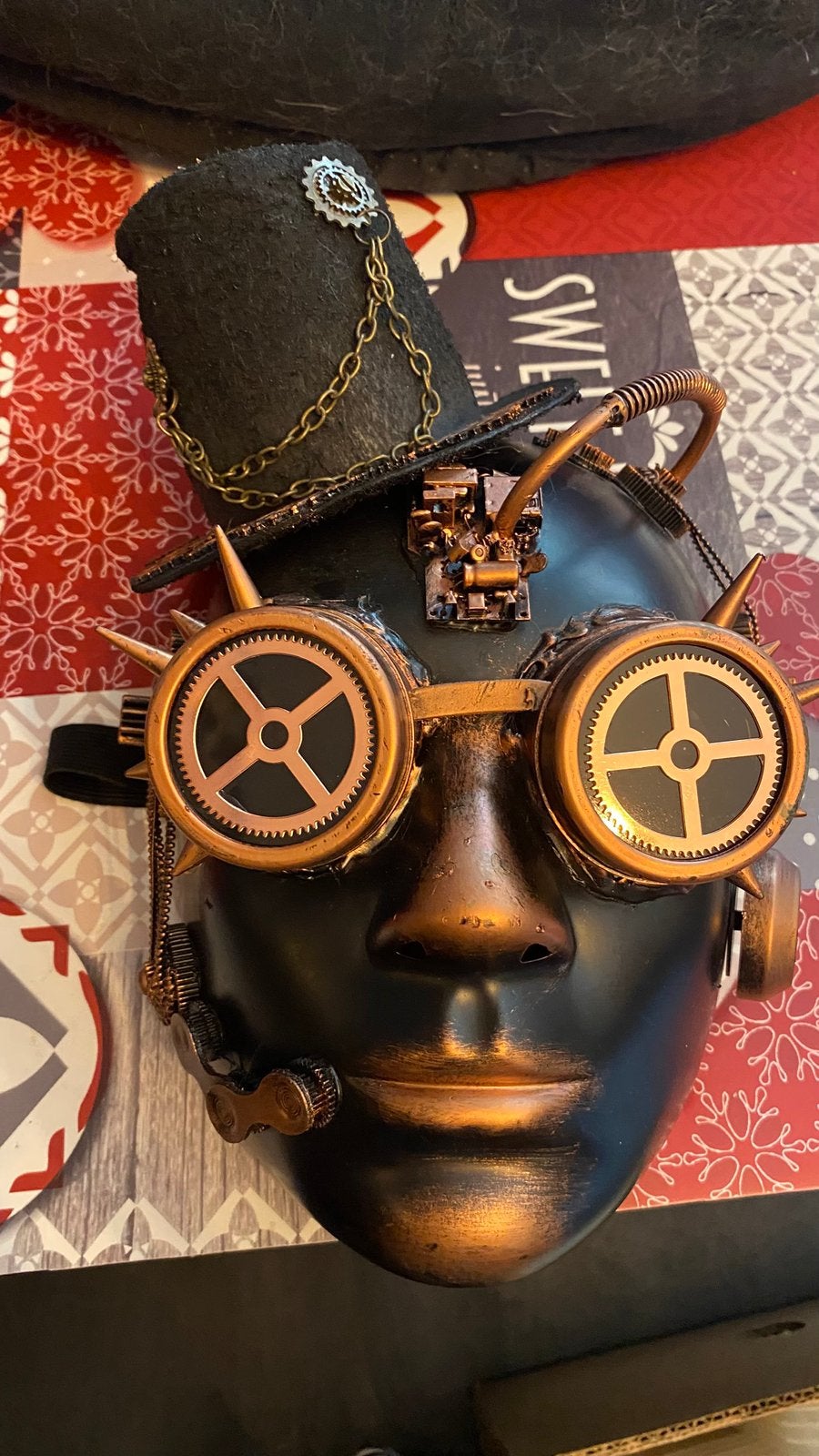 Masque Steampunk neuf, Enlèvement, Neuf