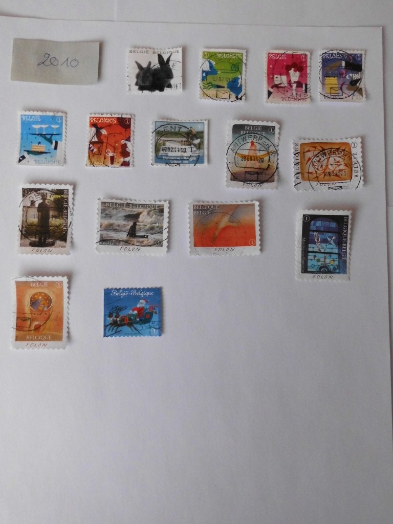 Gestempelde postzegels België -Periode 2010-2016, Postzegels en Munten, Postzegels | Europa | België, Ophalen of Verzenden, Zonder envelop