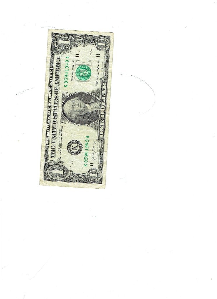 1dollar biljet 2017, Postzegels en Munten, Bankbiljetten | Amerika, Ophalen of Verzenden, Noord-Amerika, Los biljet