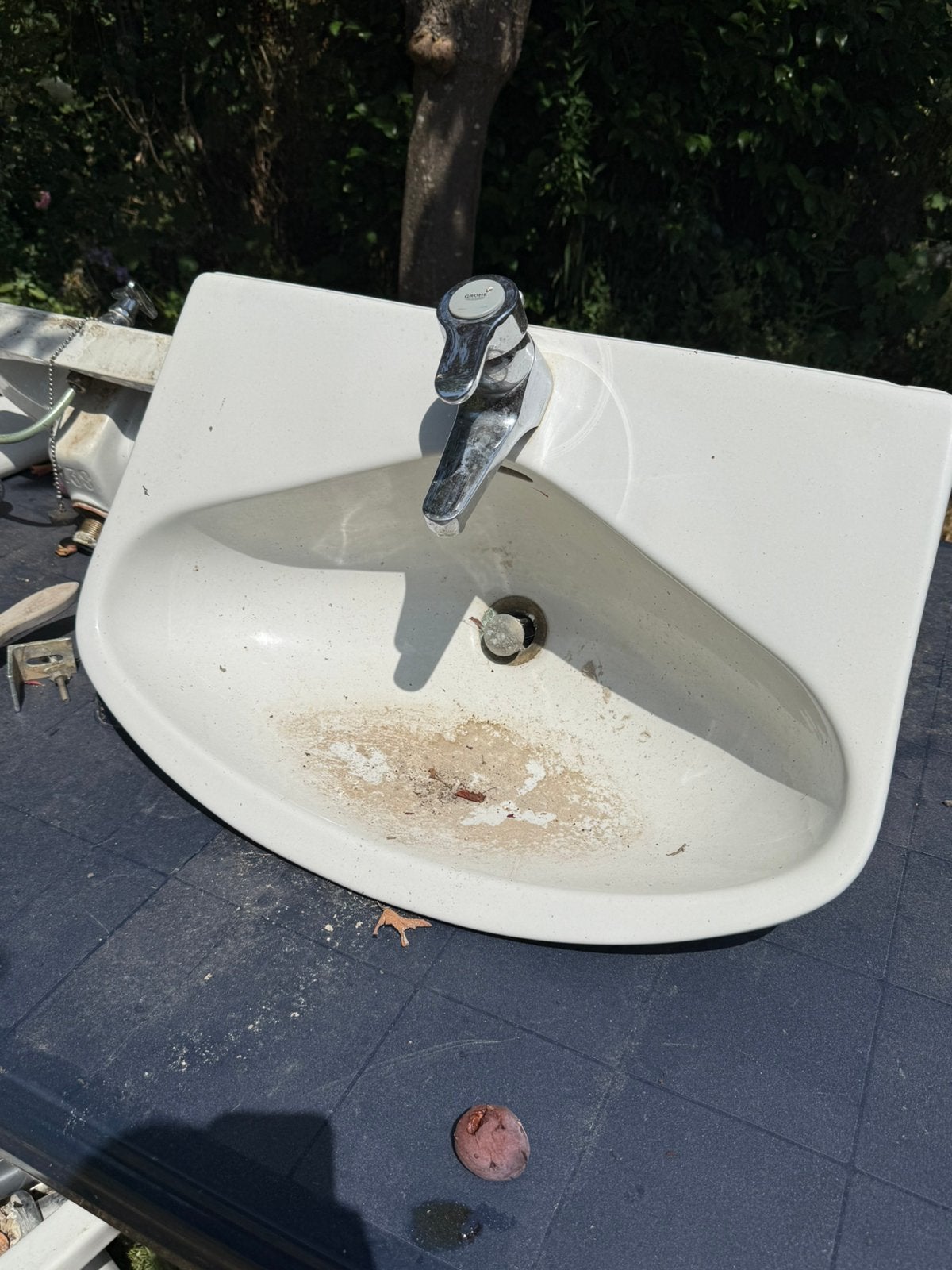 Vintage / mid century Villeroy & Boch wastafel – jaren ‘60, Huis en Inrichting, Badkamer | Badkamermeubels, Ophalen, Gebruikt