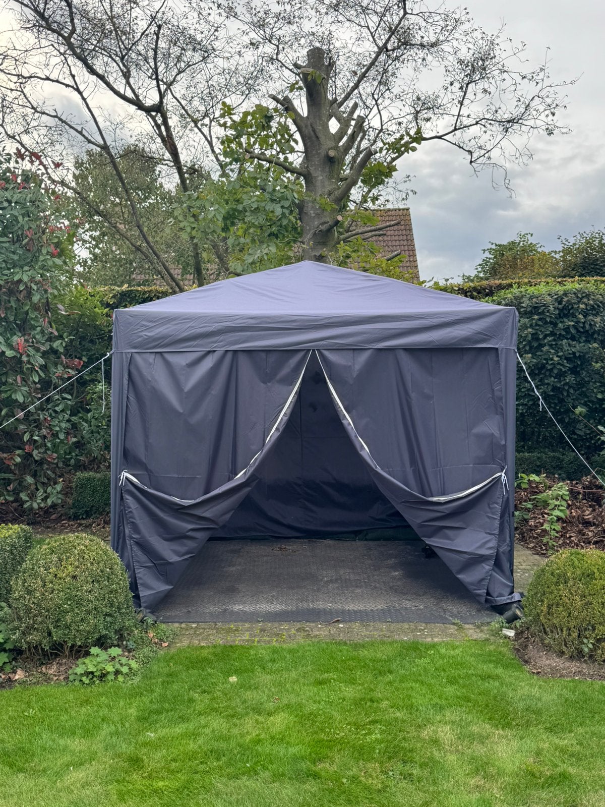 Partytent donkerblauw, Tuin en Terras, Ophalen, Opvouwbaar, Partytent, Minder dan 4 meter