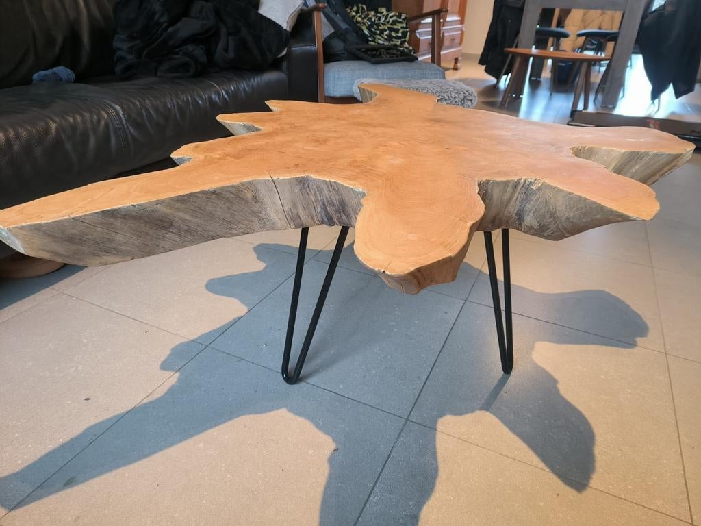 Organische Salontafel tafel boom boomstam zwaar tafel stam, Ophalen
