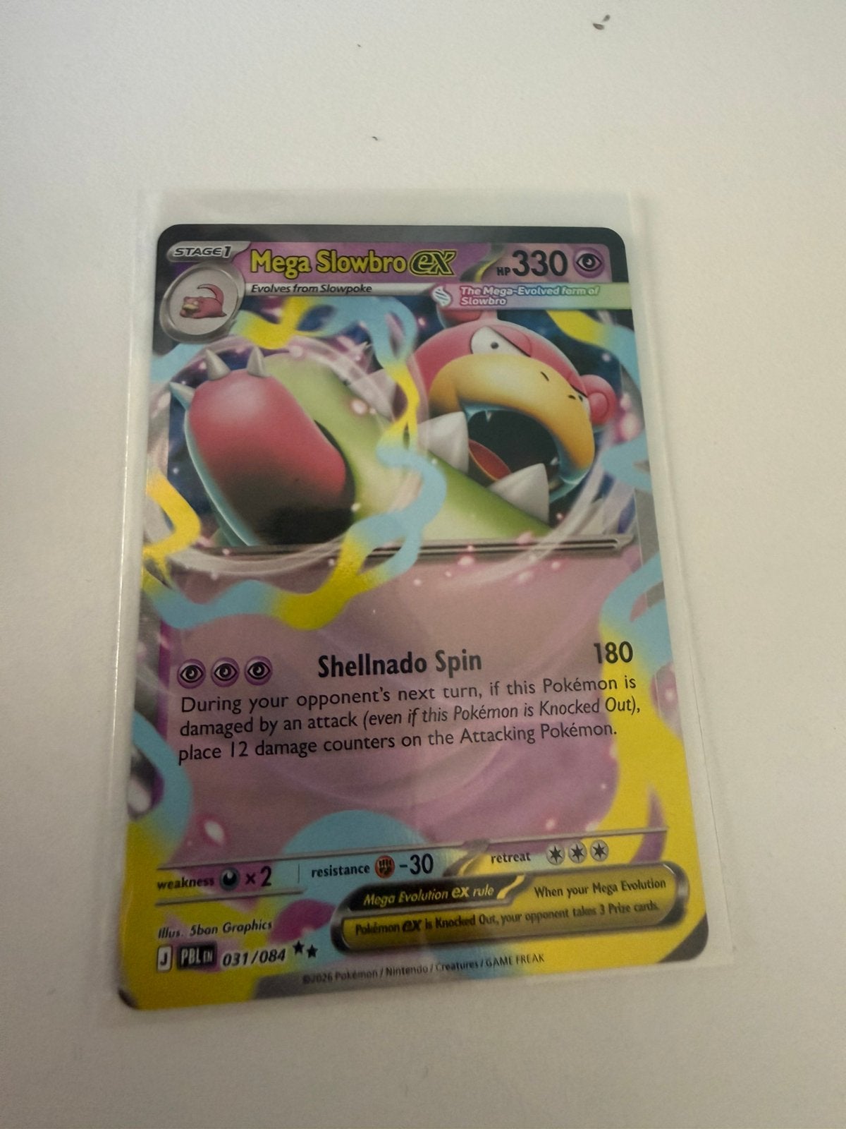 Mega slowbro ex 31 2026 pitch black edition, Verzenden, Nieuw, Losse kaart