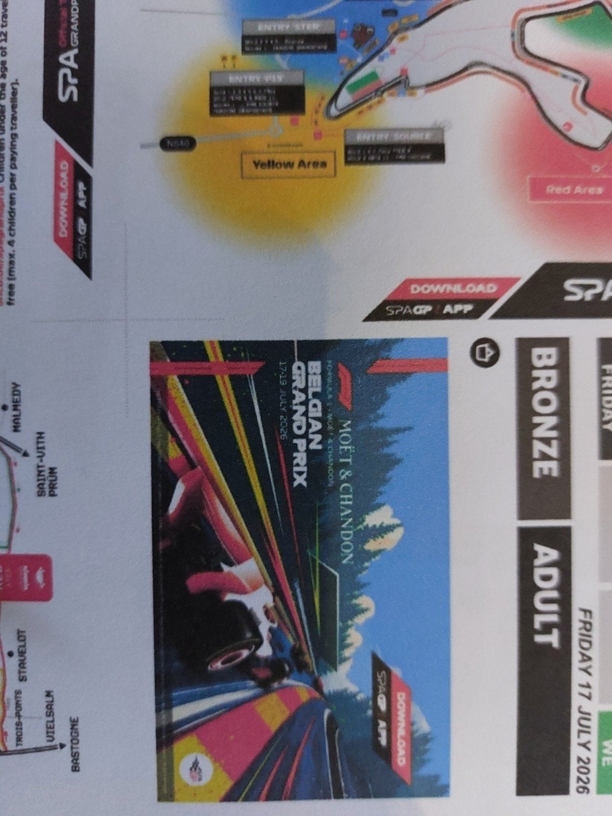 Spa F1 17 Juli 2026 Friday Bronze 2 tickets, Tickets en Kaartjes