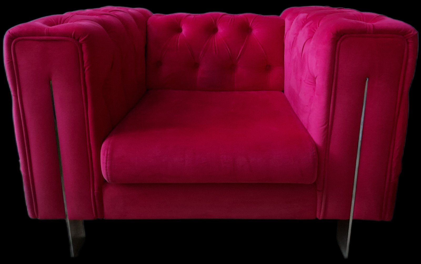 Zalige roze fauteuil, ruime 1 zit., Ophalen