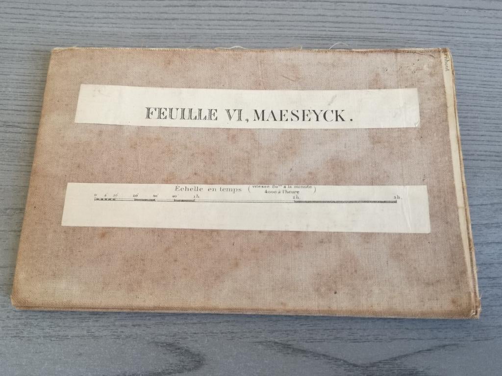 Oude Landkaart: Feuille VI, Maeseyck (België/Nederland), Ophalen of Verzenden