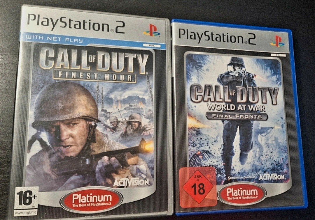 PS2 Call Of Duty Combo Pack: Finest Hour + World at War, Games en Spelcomputers, Ophalen of Verzenden, Zo goed als nieuw, Avontuur en Actie