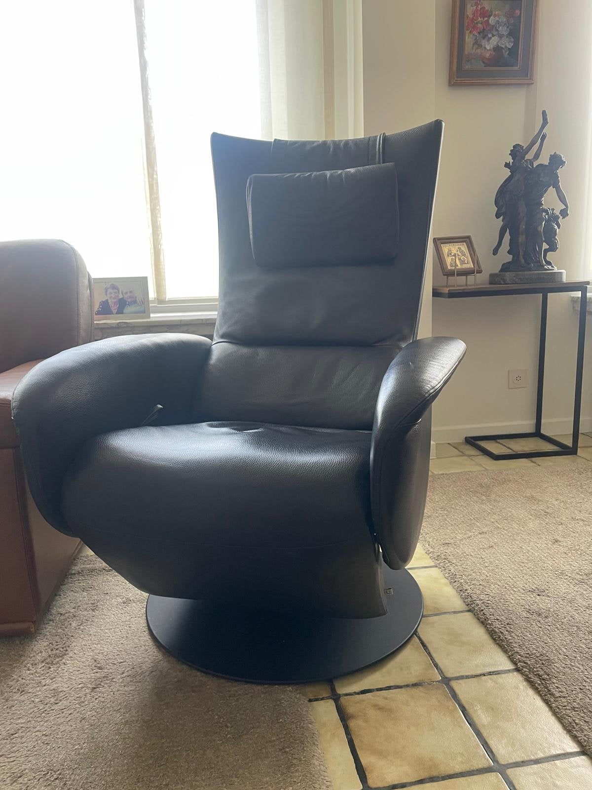 Relaxzetel JORI zwart in goede staat, Huis en Inrichting, Fauteuils, Ophalen, Gebruikt