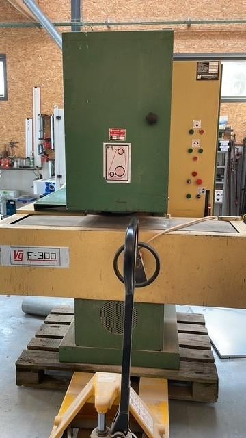 Ponceuse calibreuse VG300, Enlèvement