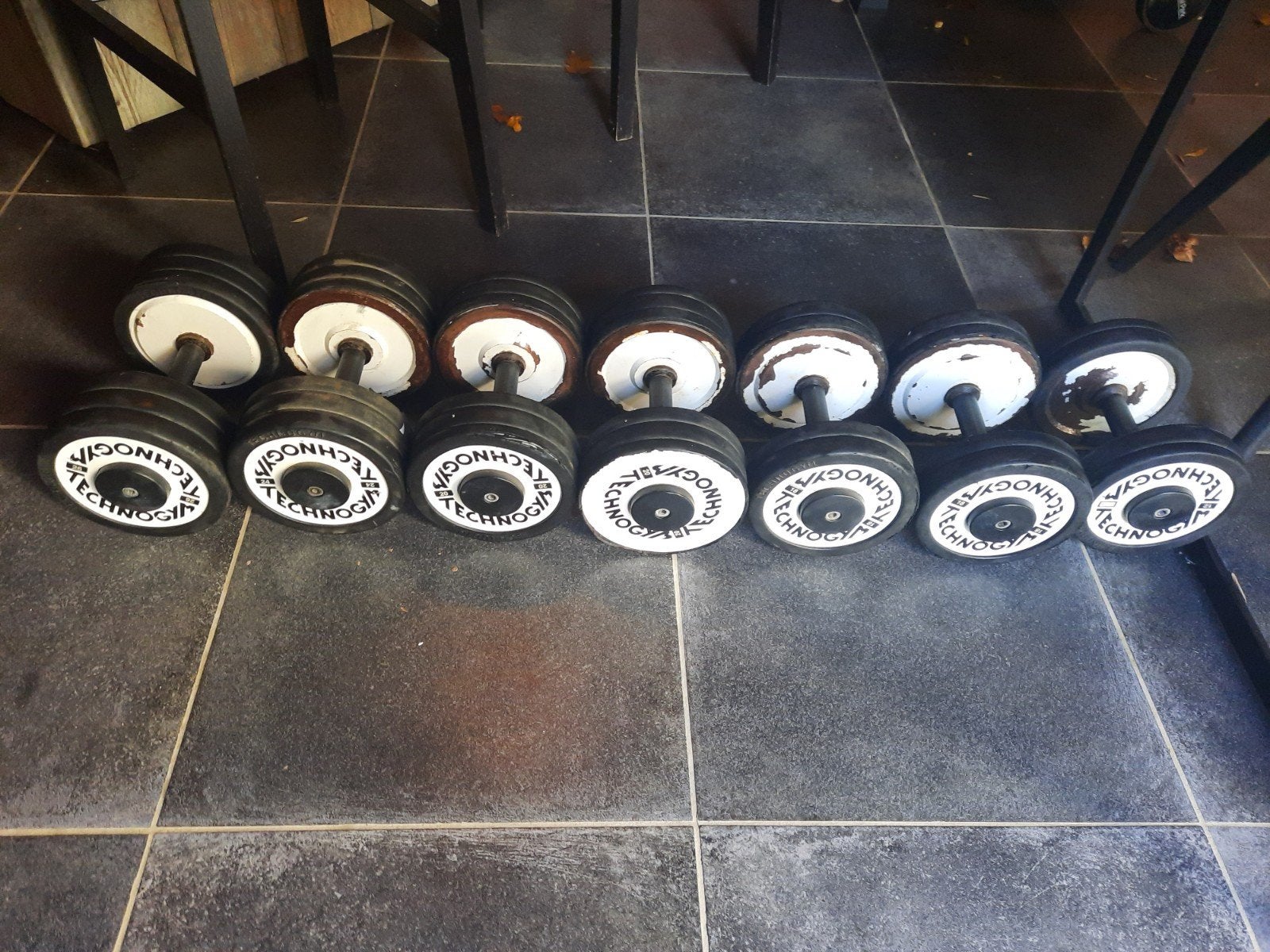 Fitness dumbells Technogym, Sport en Fitness, Ophalen, Gebruikt, Dumbbell