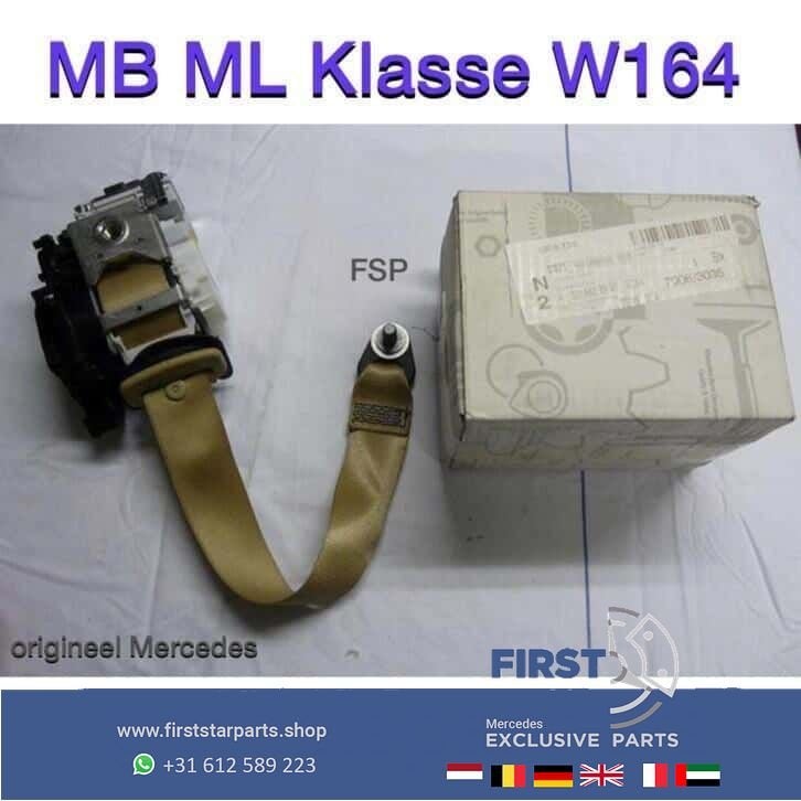 W164 gordelspanners beige / bruin Set Mercedes ML Klasse 164