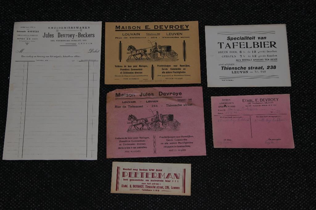 bier peeterman leuven Devroey paarden en koetsen, Verzamelen, Ophalen of Verzenden