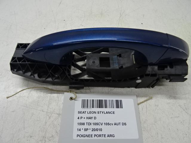 POIGNEE EXTERIEURE ARRIÈRE GAUCHE Seat Leon (5FB), Utilisé, Arrière, Seat